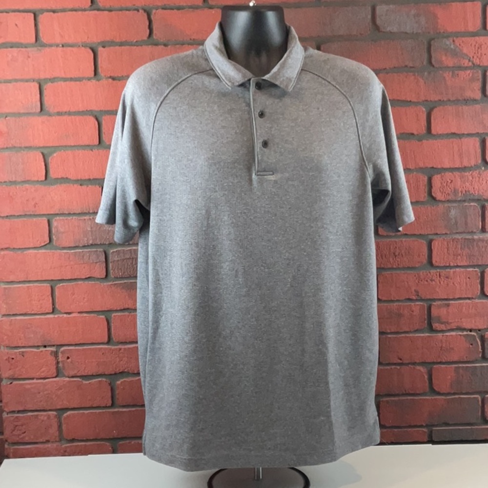 Slazenger Polo Shirt Mens Large Grey